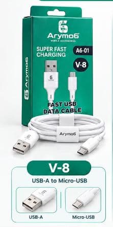 Arymo6 A6-01 V8 USB-A To Micro-USB Fast Charging Data Cable