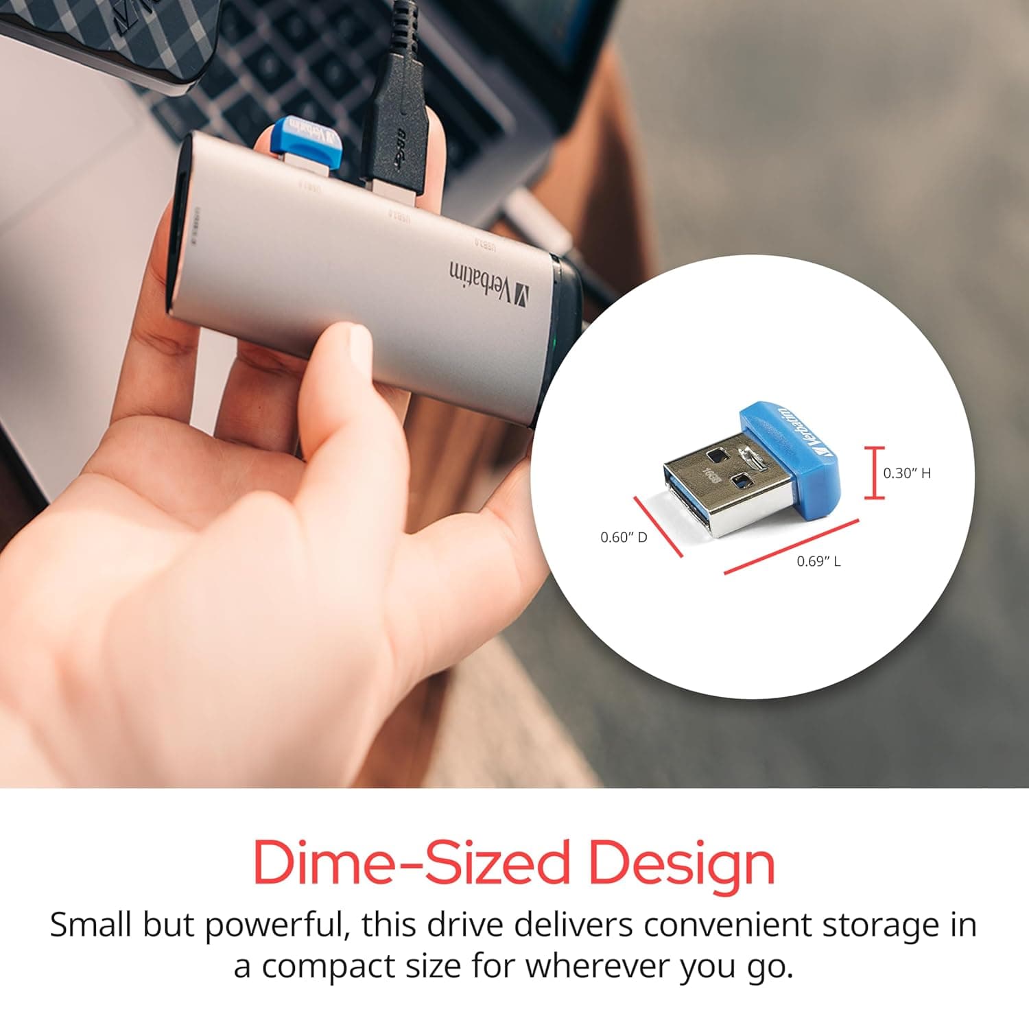 Verbatim Nano 98710 USB 3.2 Flash 32GB Ultra Compact Pen Drive image 2