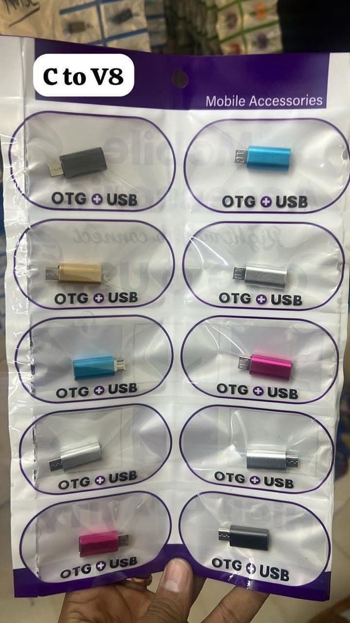Type-C to Micro USB (V8) OTG Adapter (Packet) image 1