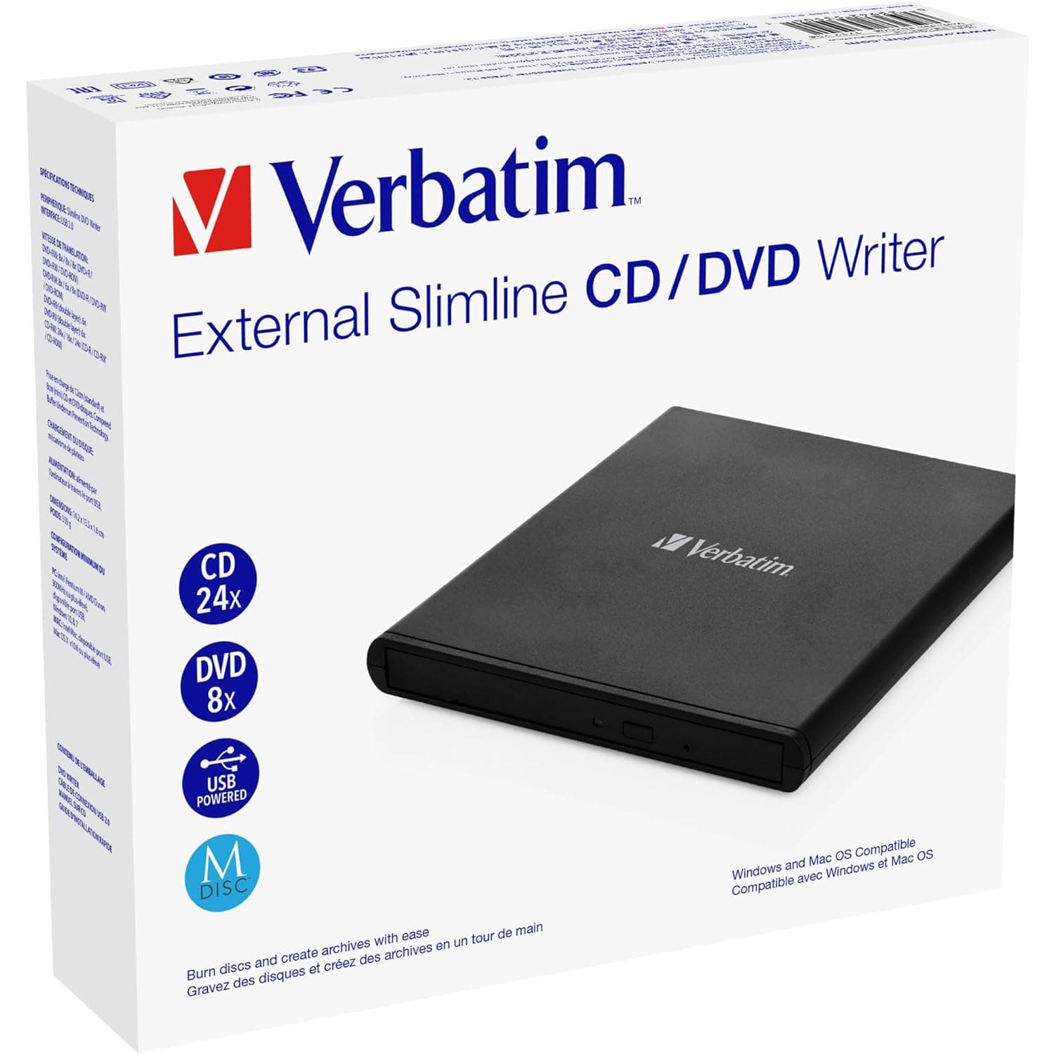 Verbatim 53504 External CD/DVD Writer image 4