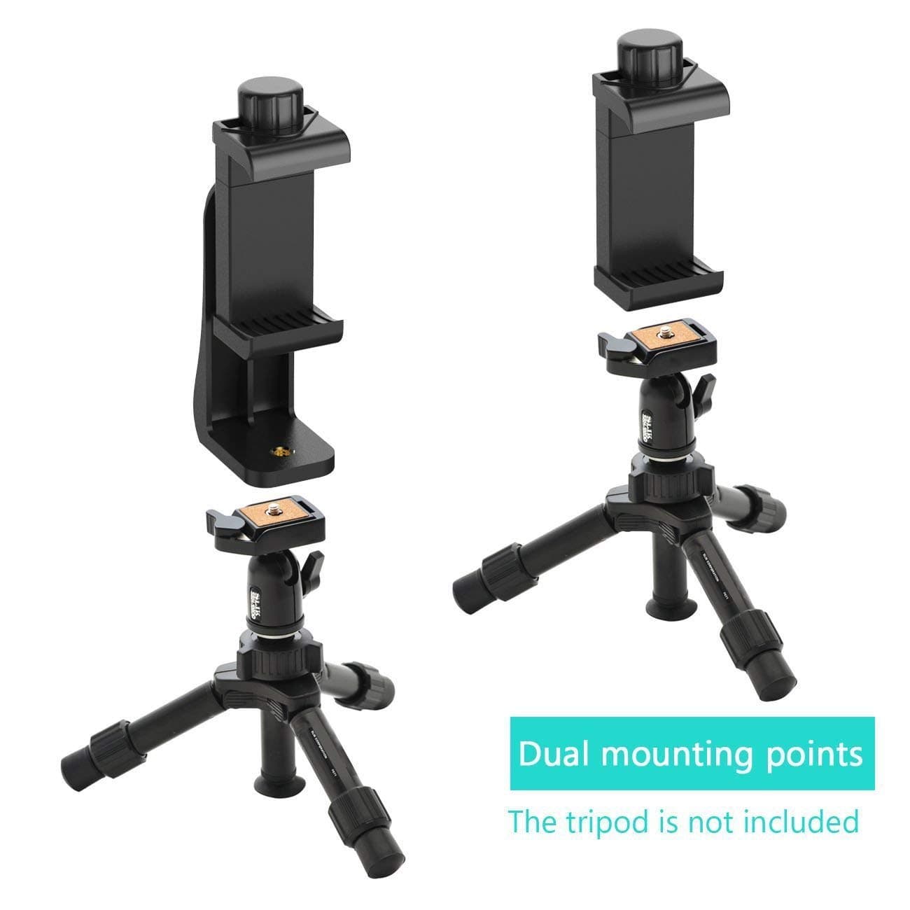Universal 360° Rotating Phone Tripod Mount Adapter image 3