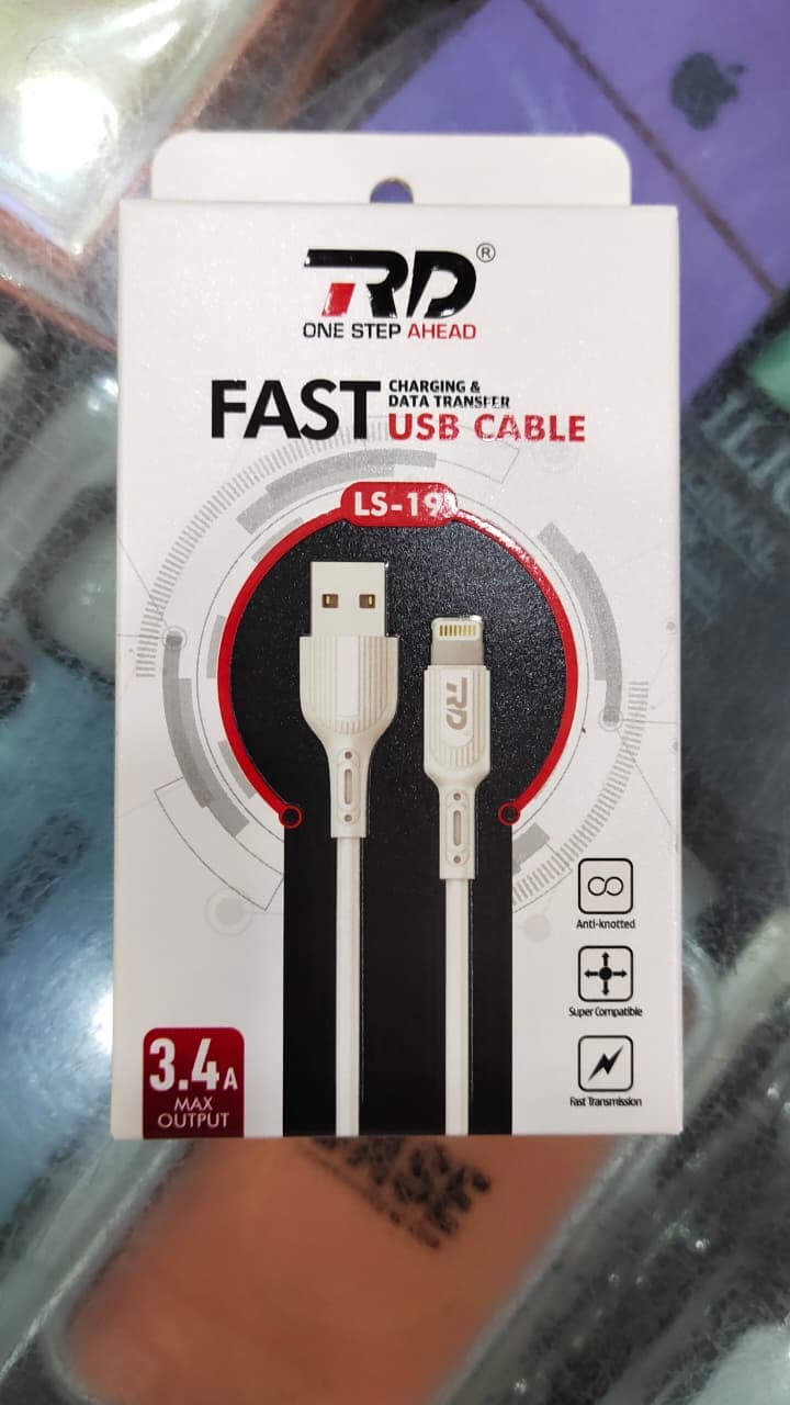 RD One Step Ahead LS-19 Fast Charging & Data Transfer USB Cable