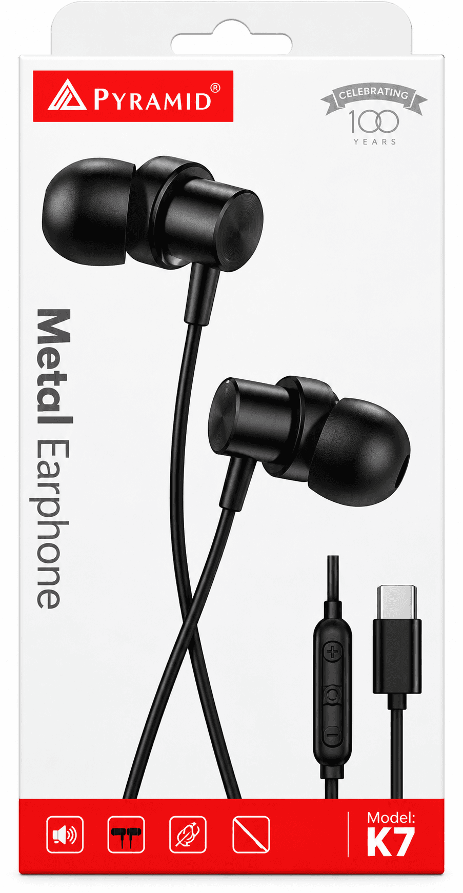 Pyramid K7 Metal Earphone
