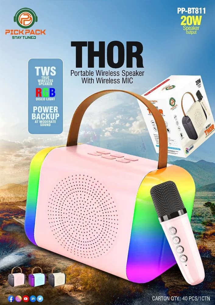 Pick Pack THOR Portable Wireless Speaker