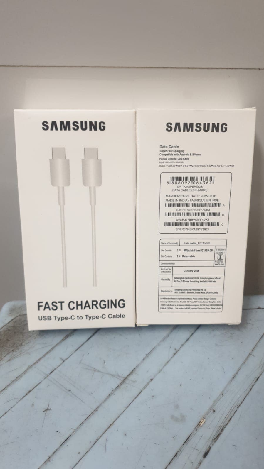 Samsung USB Type-C To Type-C Fast Charging Data Cable