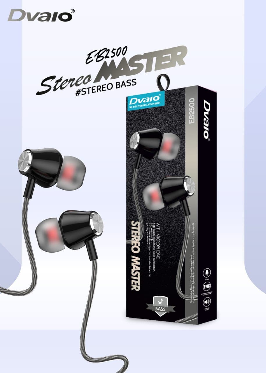Dvaio EB2500 Stereo Master Wired In-Ear Earphones