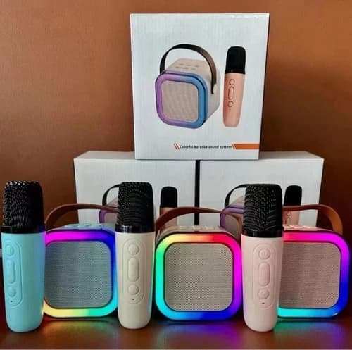 Portable Bluetooth Karaoke Speaker with Wireless Microphone image 1