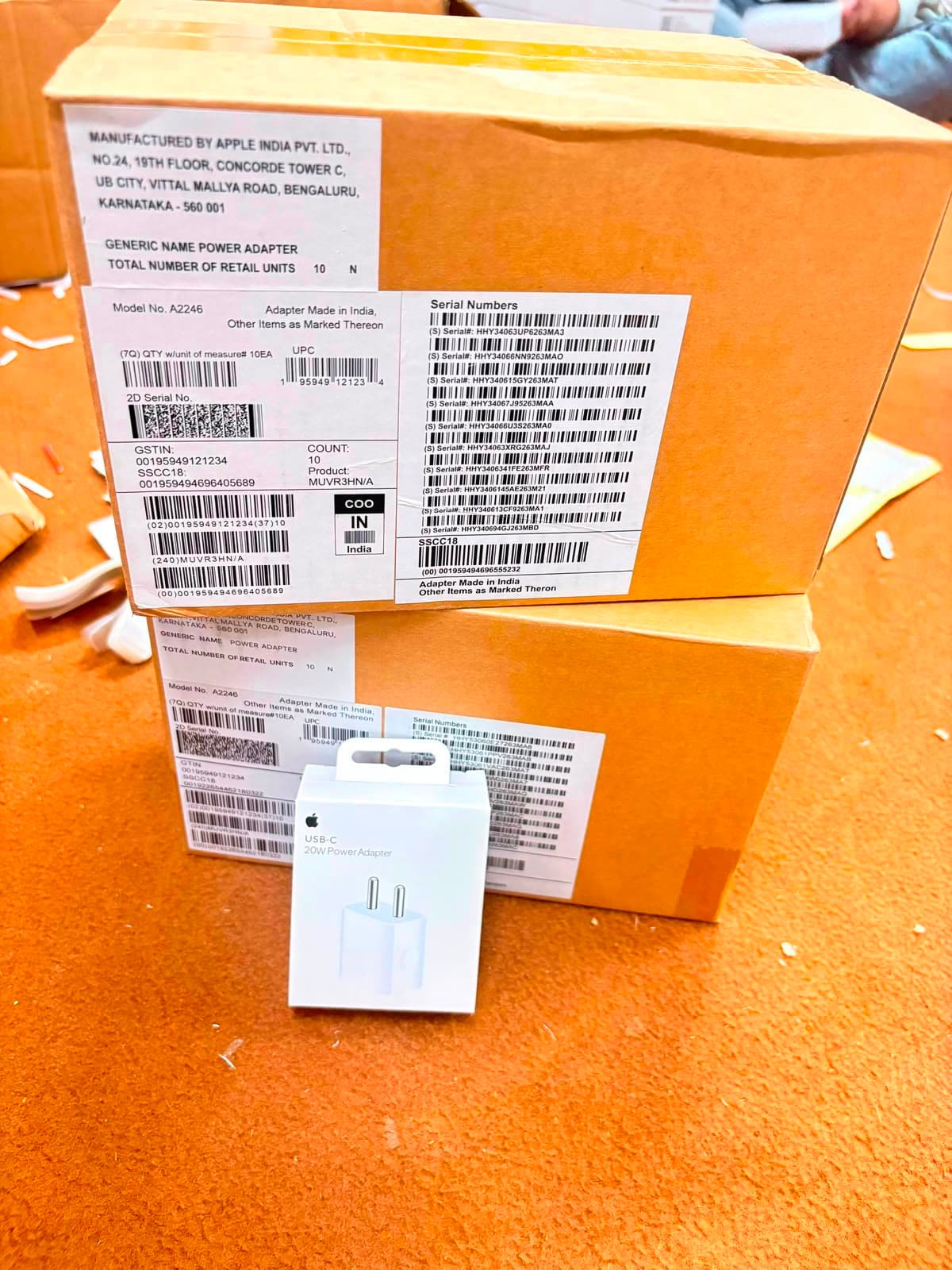 Apple USB-C 20W Power Adapter (Model A2246)