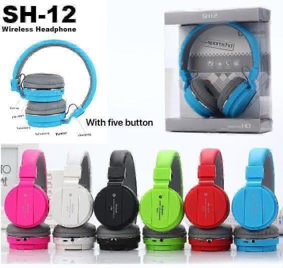 SH-12 Wireless Bluetooth Headphone
