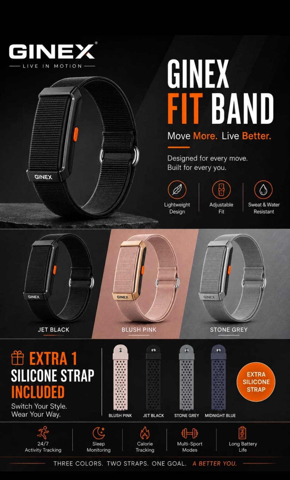 GINEX GX-PEAK Fitness Band image 2