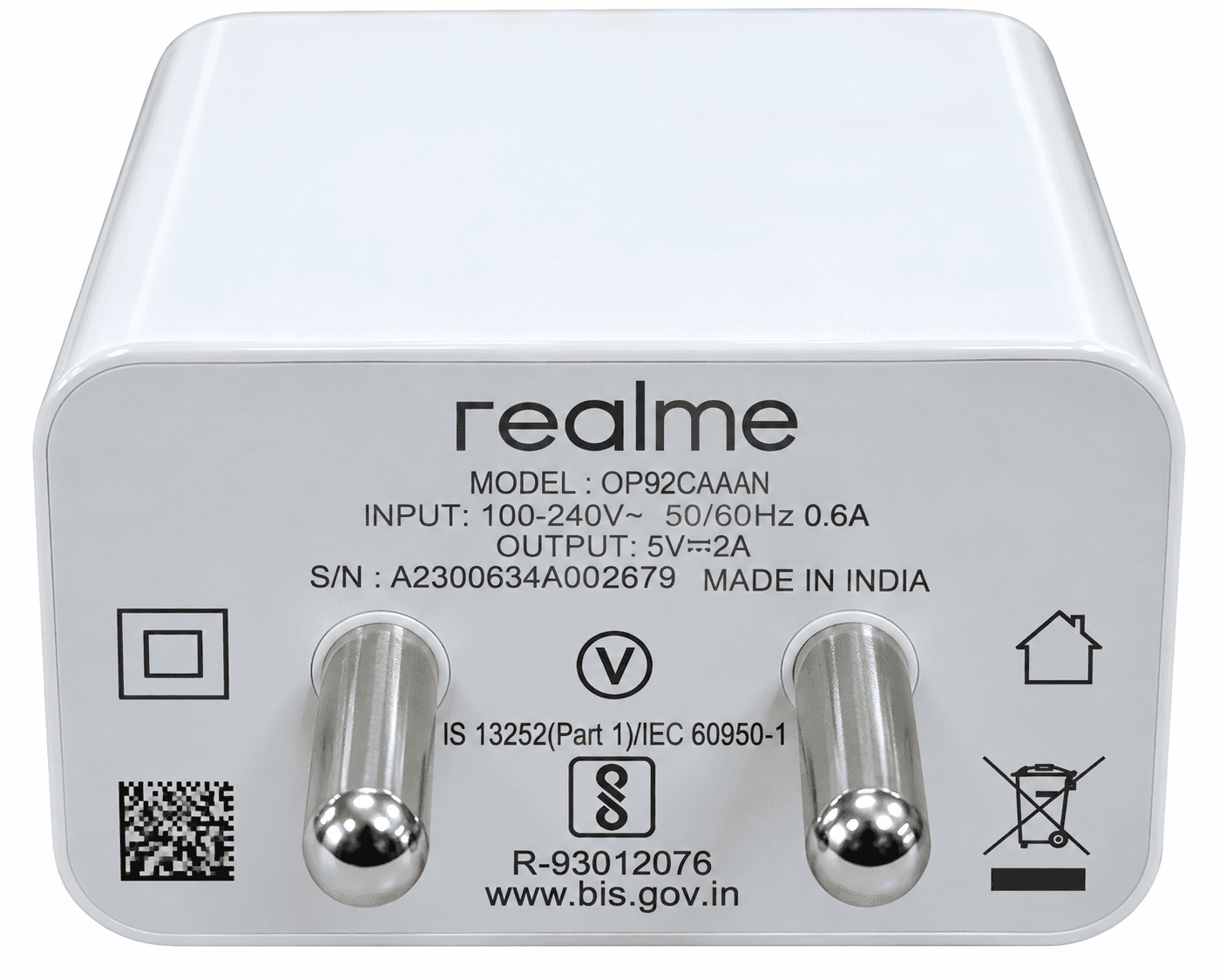 Realme Mobile Phone Power Adapter image 1