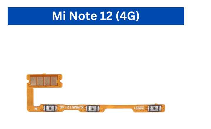 Mi Note 11T Pro/Poco X4 5G/ Mi Note 12 4G/Mi Note 12 5G /Mi Note 12 Pro 5G  Power Volume Flex image 3