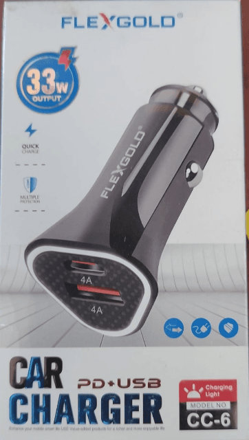 FLEXGOLD 33W Turbo Car Charger