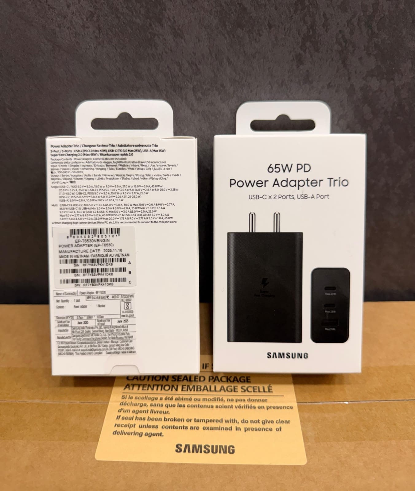 Samsung 65W PD Power Adapter Trio (EP-T6530)
