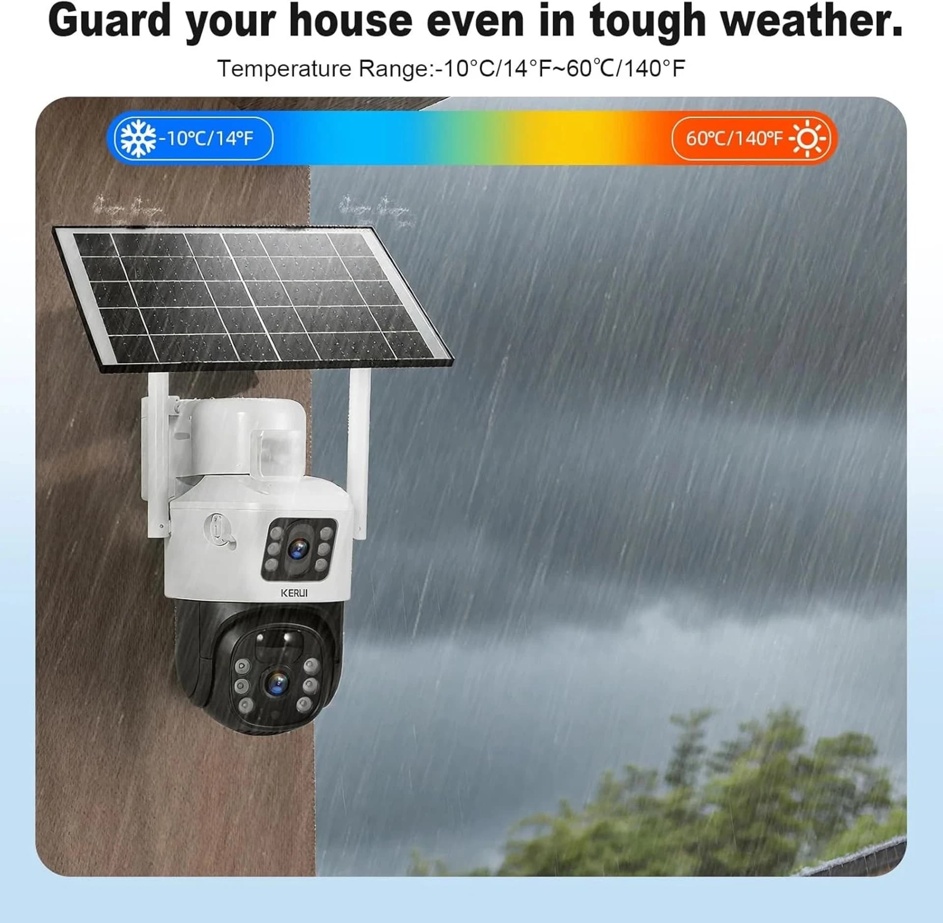 WiFi Solar PTZ Smart Security Camera image 3