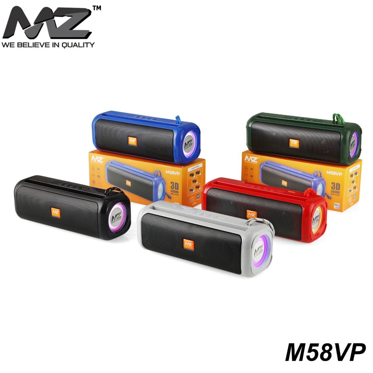 MZ M58VP Portable Bluetooth Speaker