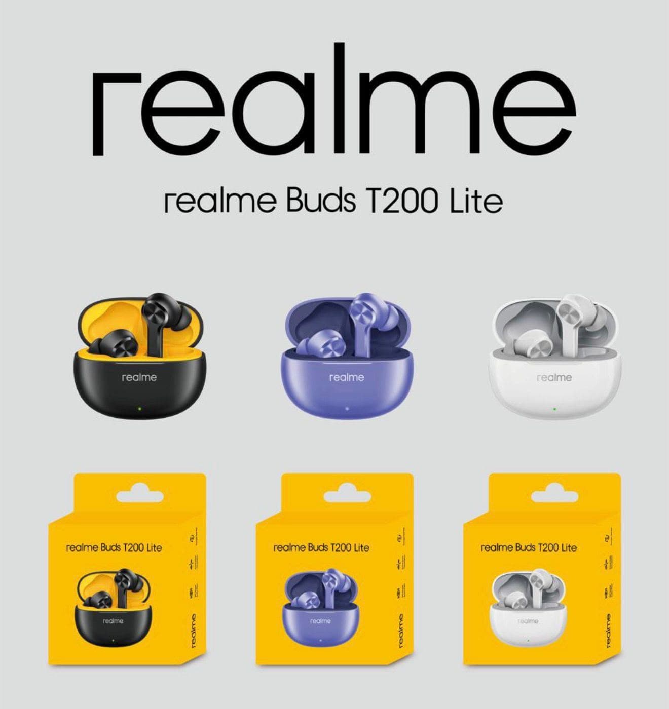 Realme Buds T200 Lite True Wireless Earbuds