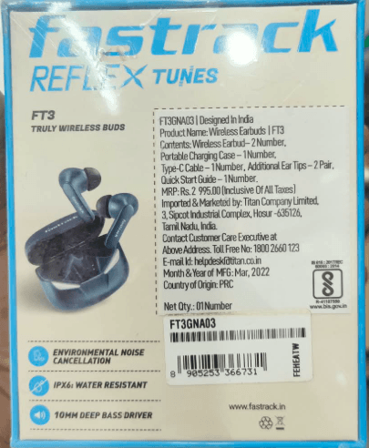 Fastrack Reflex Tunes FT3 Truly Wireless Earbuds image 2