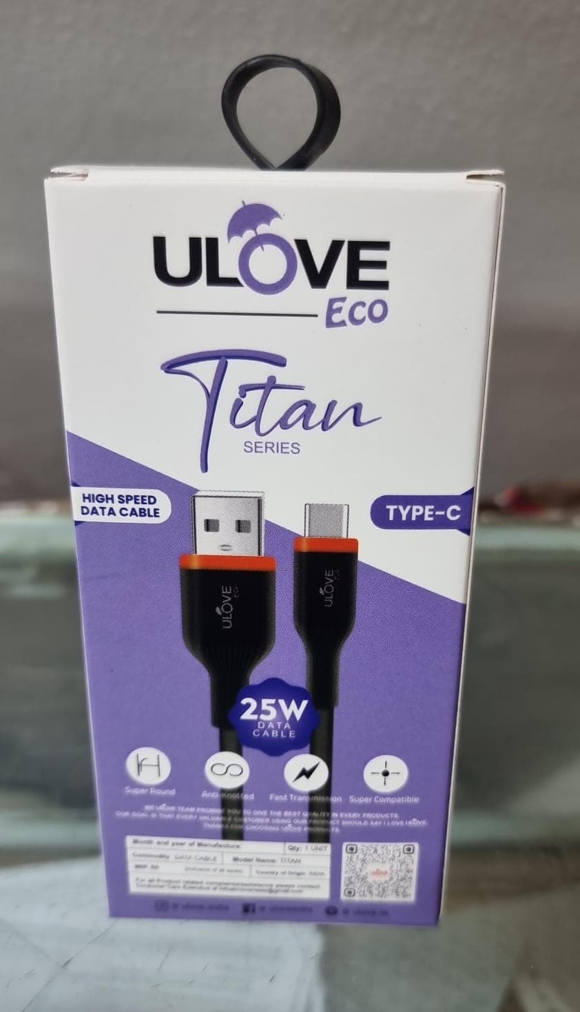 ULOVe Type C Eco Titan Fast Charging Data Cable