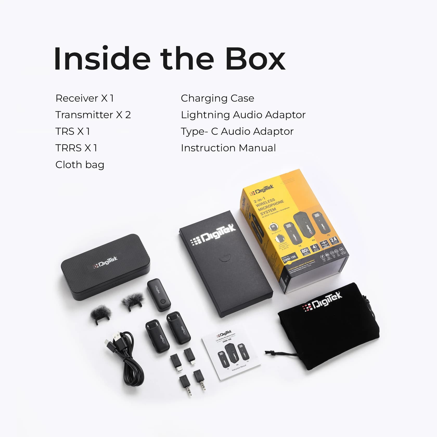 Digitek DWM 106 2in1 Wireless Microphone System image 4