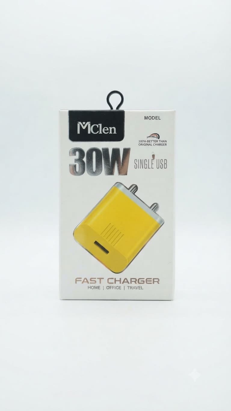 McLen 30W Single USB TYPE-C Fast Charge
