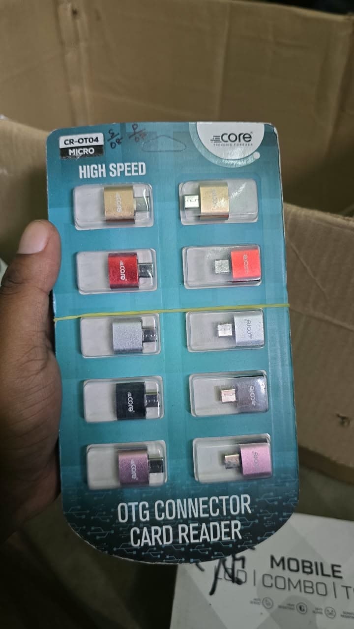 Metallic Micro USB OTG Adapter / Card Reader Connector image 1
