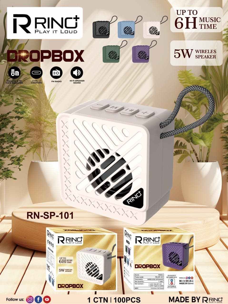 RING+ Dropbox Wireless Speaker image 1