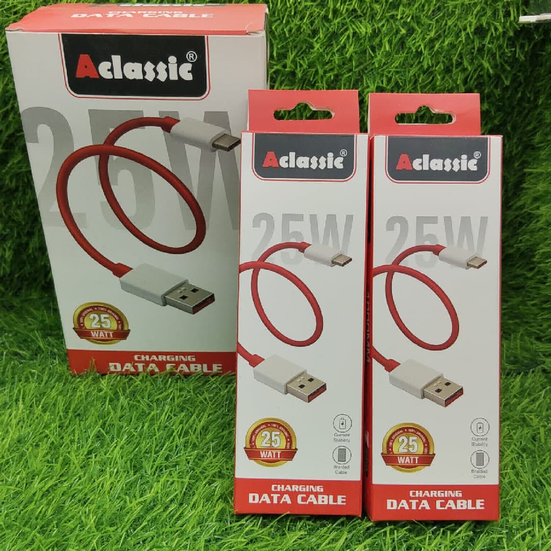 TURBO 25W data cable pvc wire 4.0 mm type-c