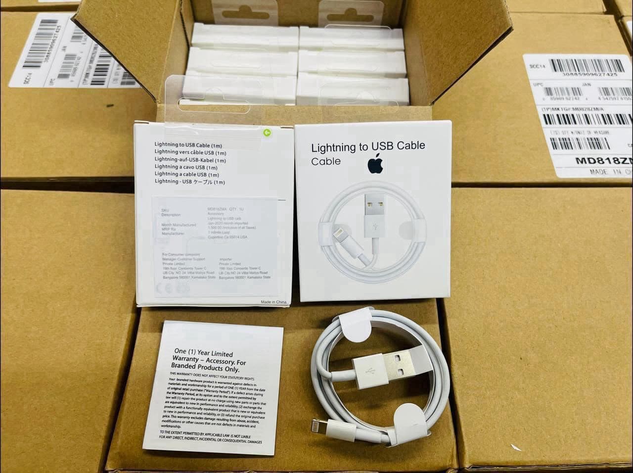 Apple Lightning To USB Cable (1m) image 1