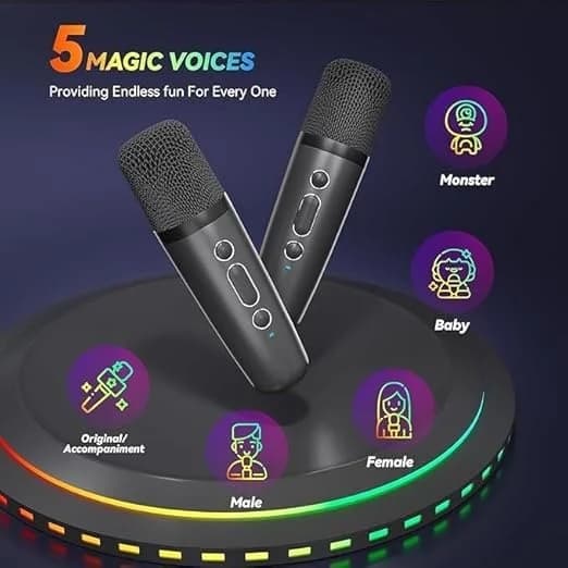 Bluetooth Karaoke Speaker with Mic image 1