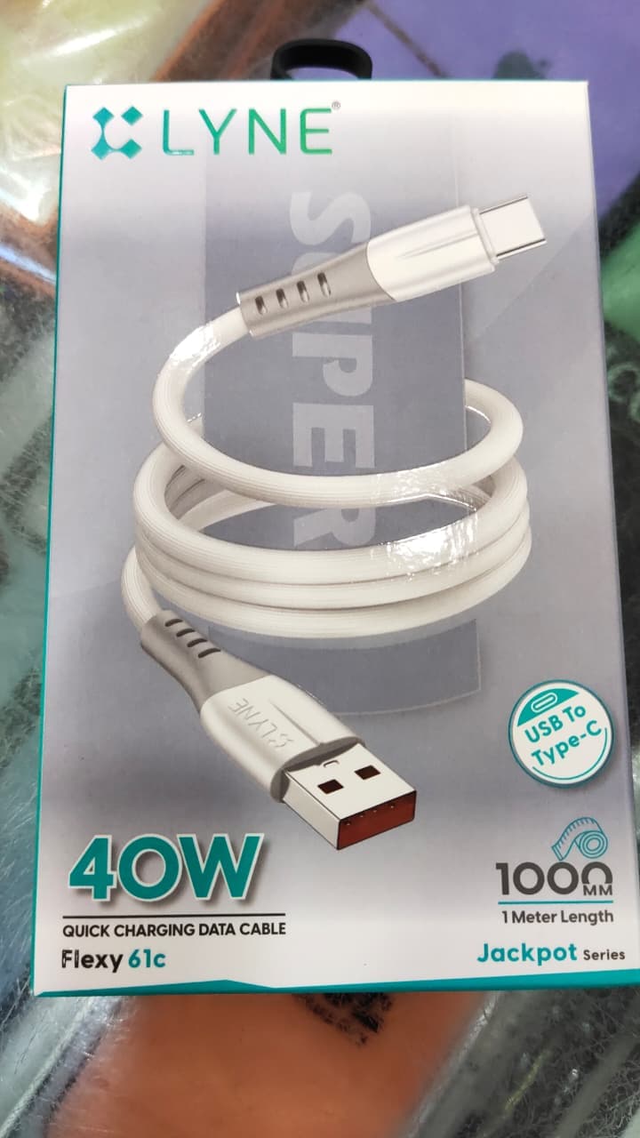 LYNE Flexy 61C 40W Quick Charging Data Cable
