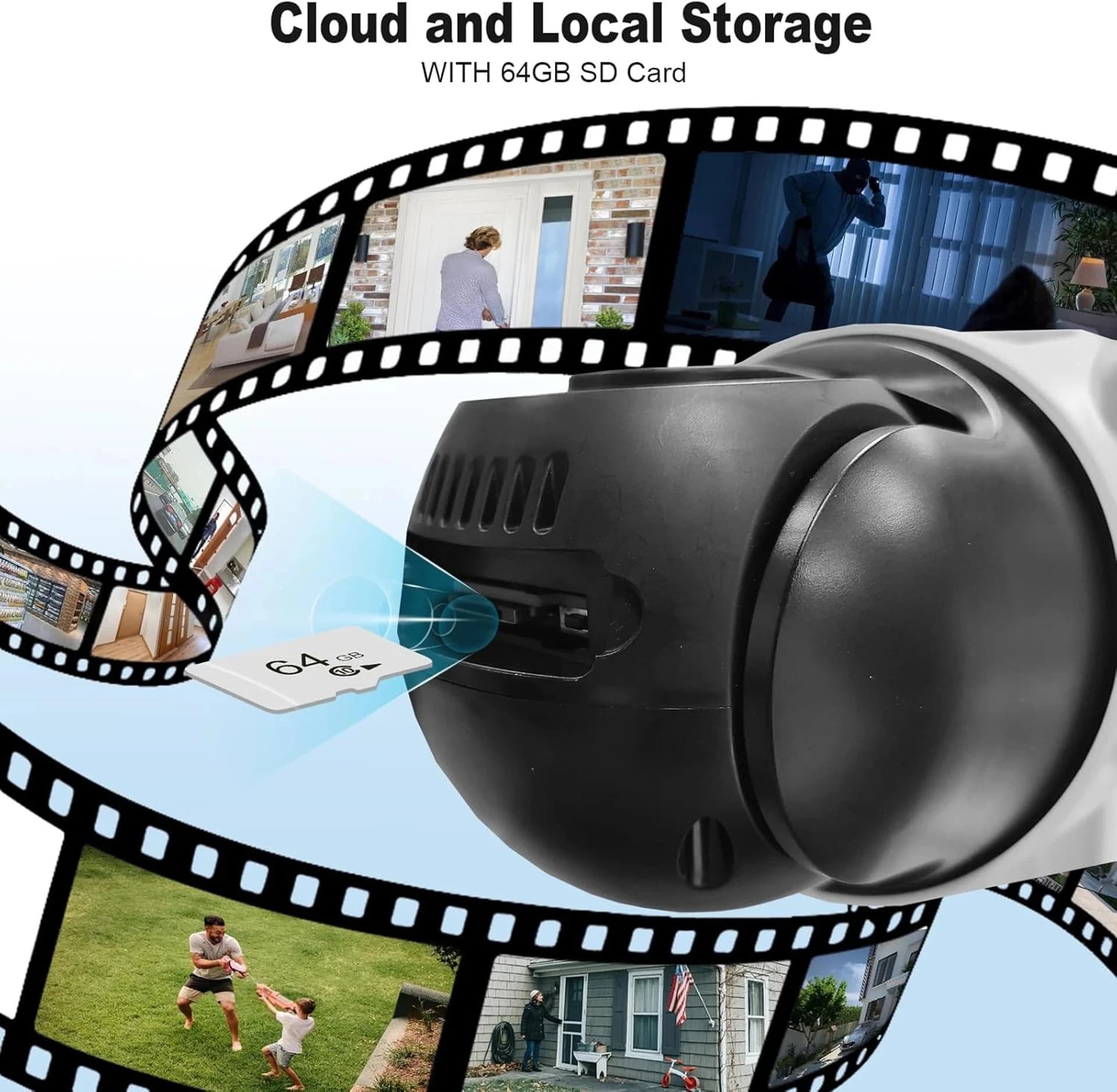 WiFi Solar PTZ Smart Security Camera