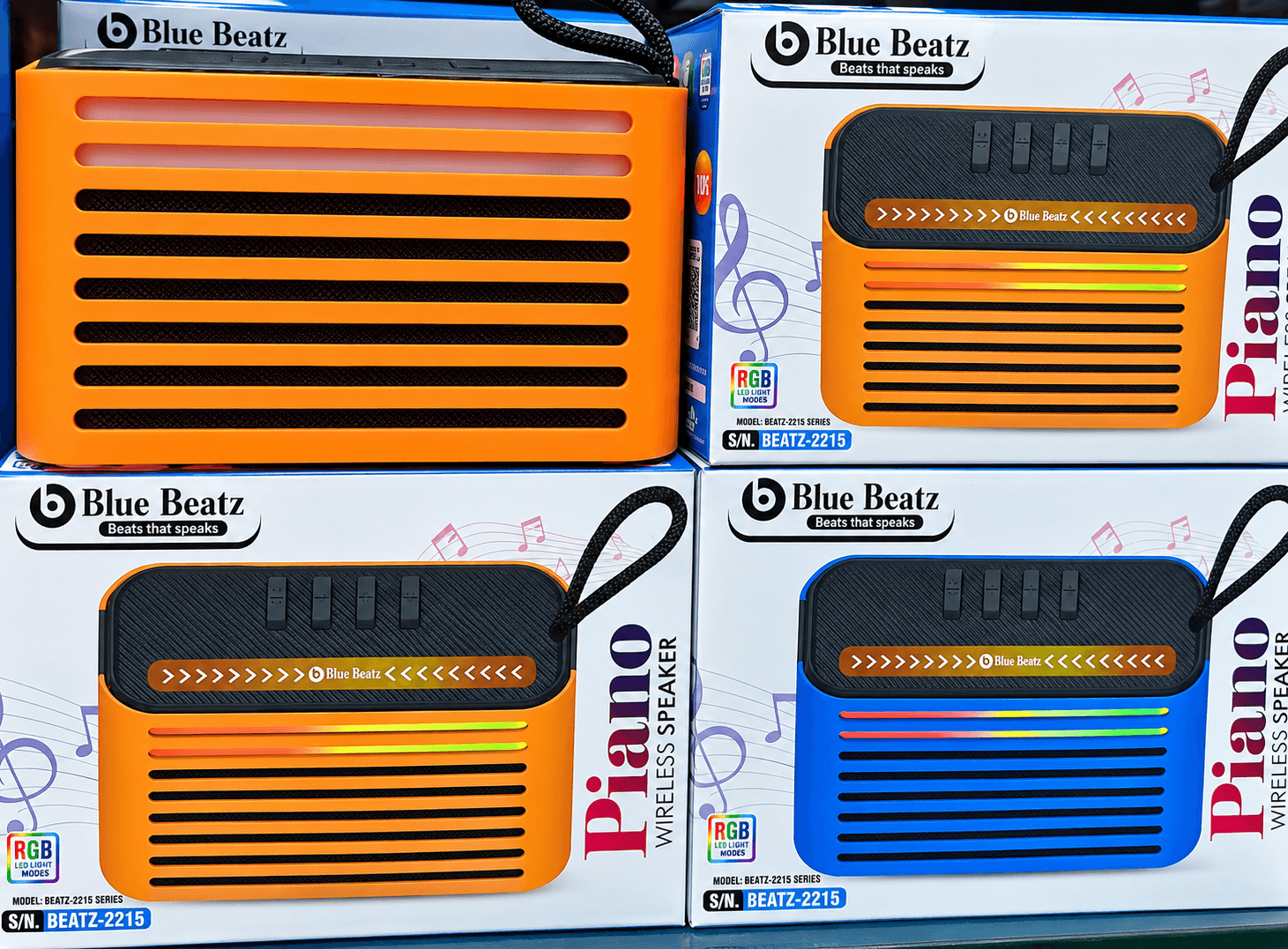 Blutooth Speaker Blue Beatz Piano 2215 image 1