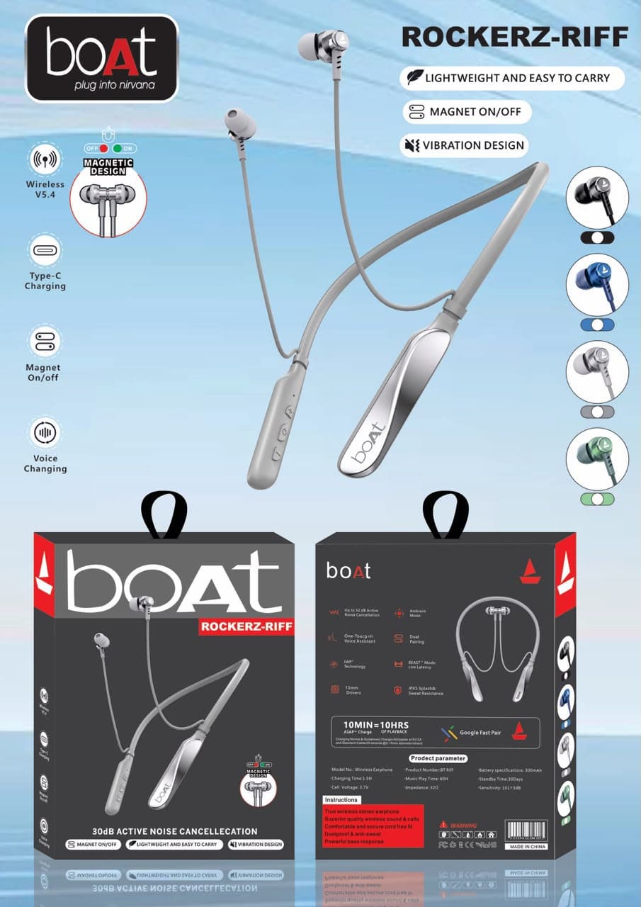 Boat Rockerz-RIFF Wireless Neckband Earphones