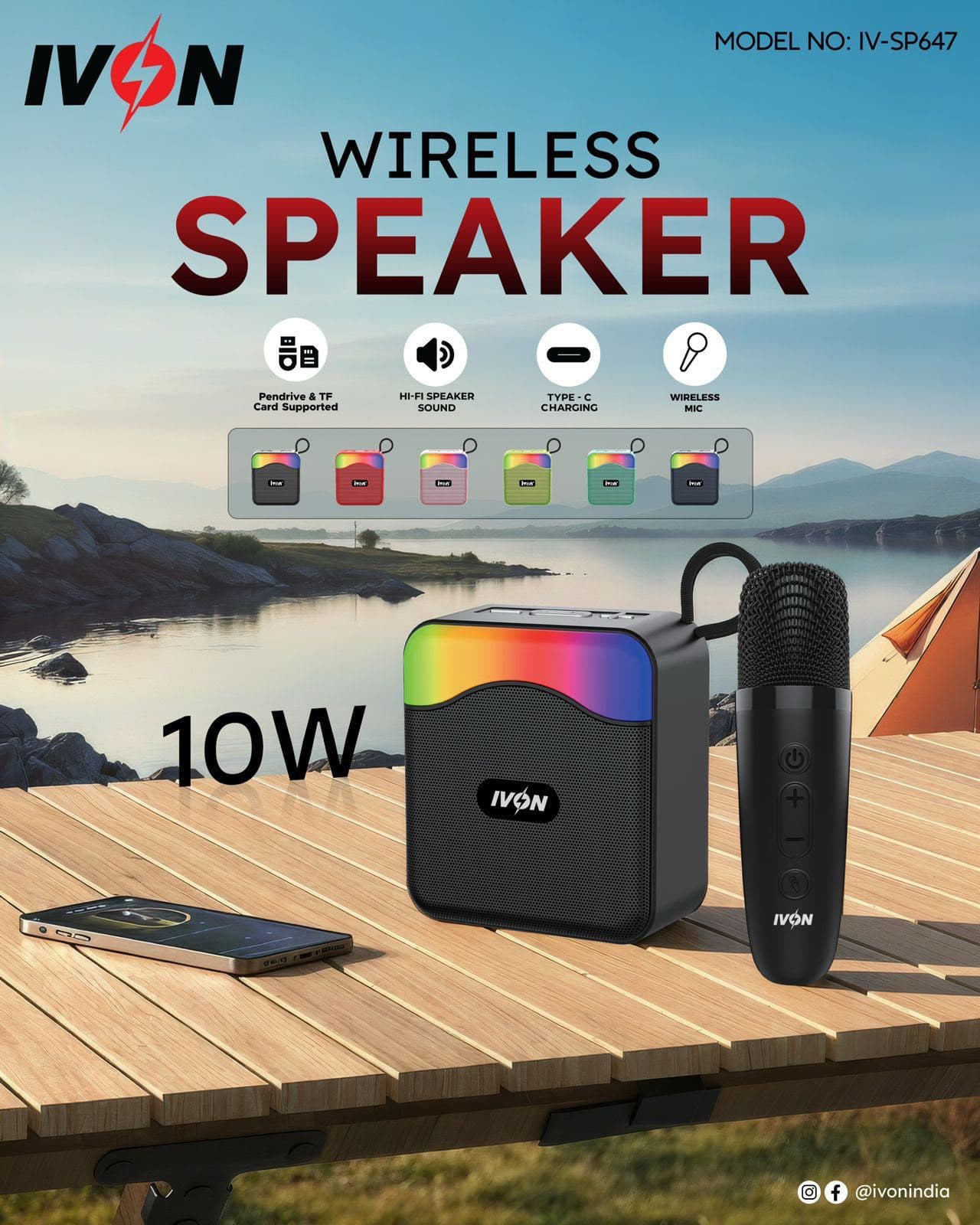 IVON IV-SP647 Wireless Speaker