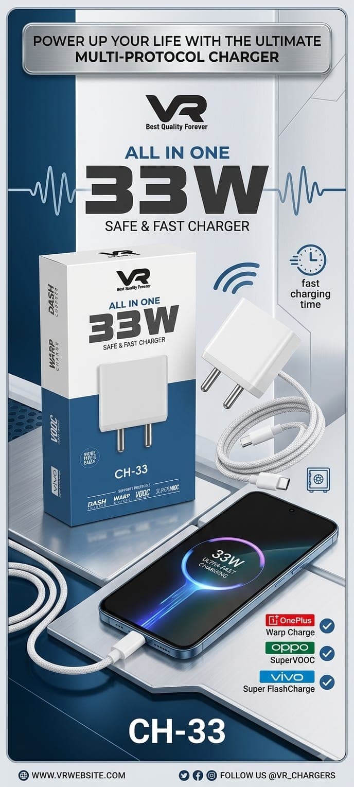 VR CH-33 33W FAST CHARGER
