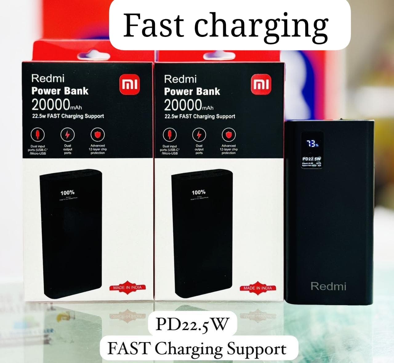 Redmi Power Bank 20,000mAh 22.5W Fast Charge