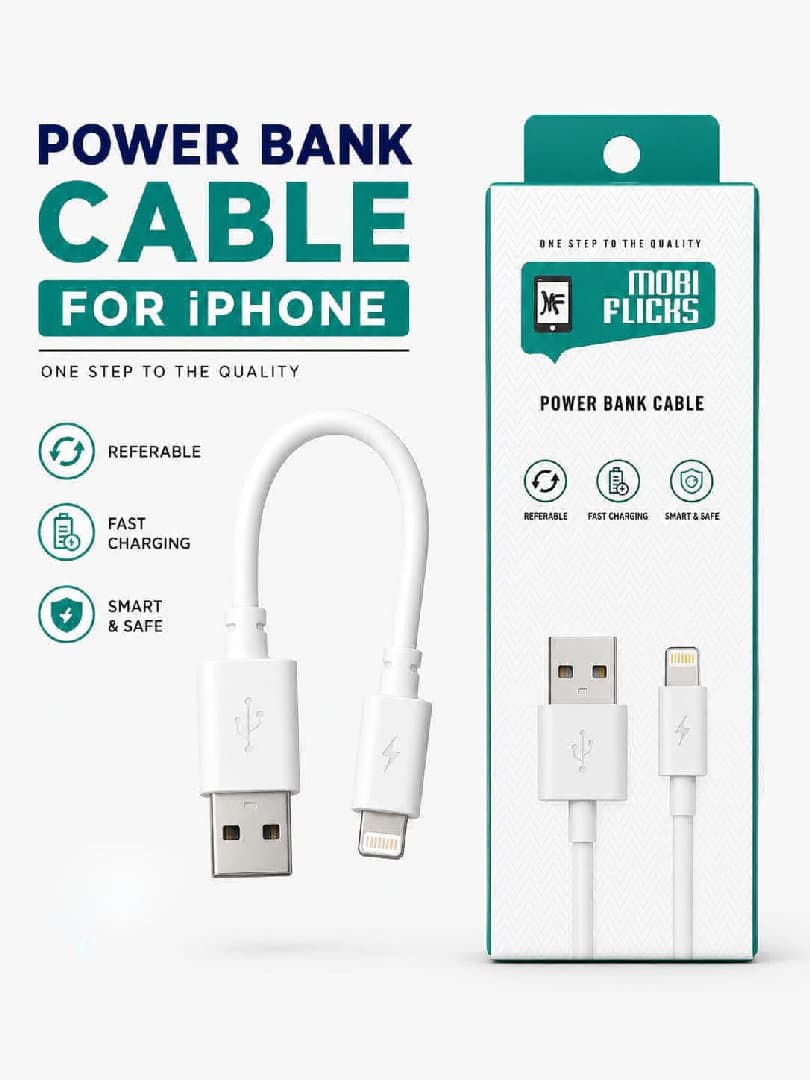 Iphone,power Bank Cable image 1