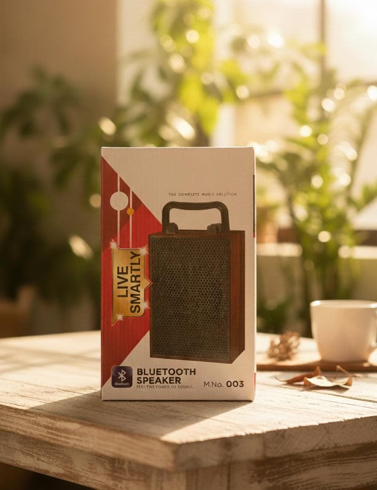 Retro-Style Wooden Bluetooth Speaker