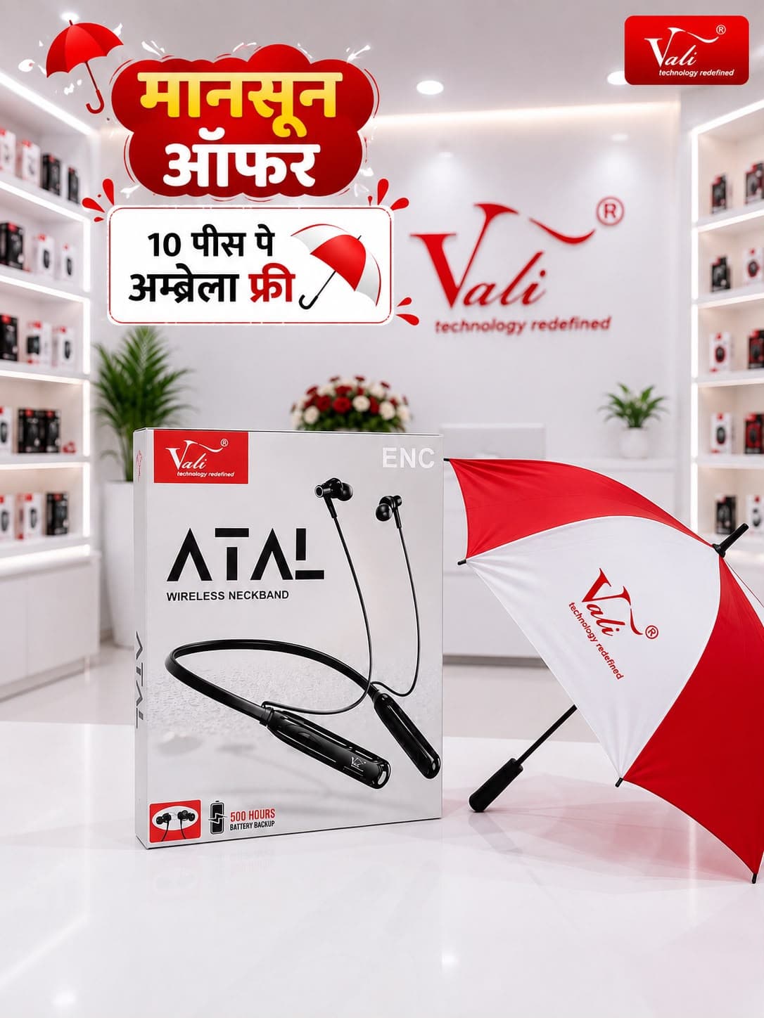 Vali A1 ENC Wireless Neckband image 1