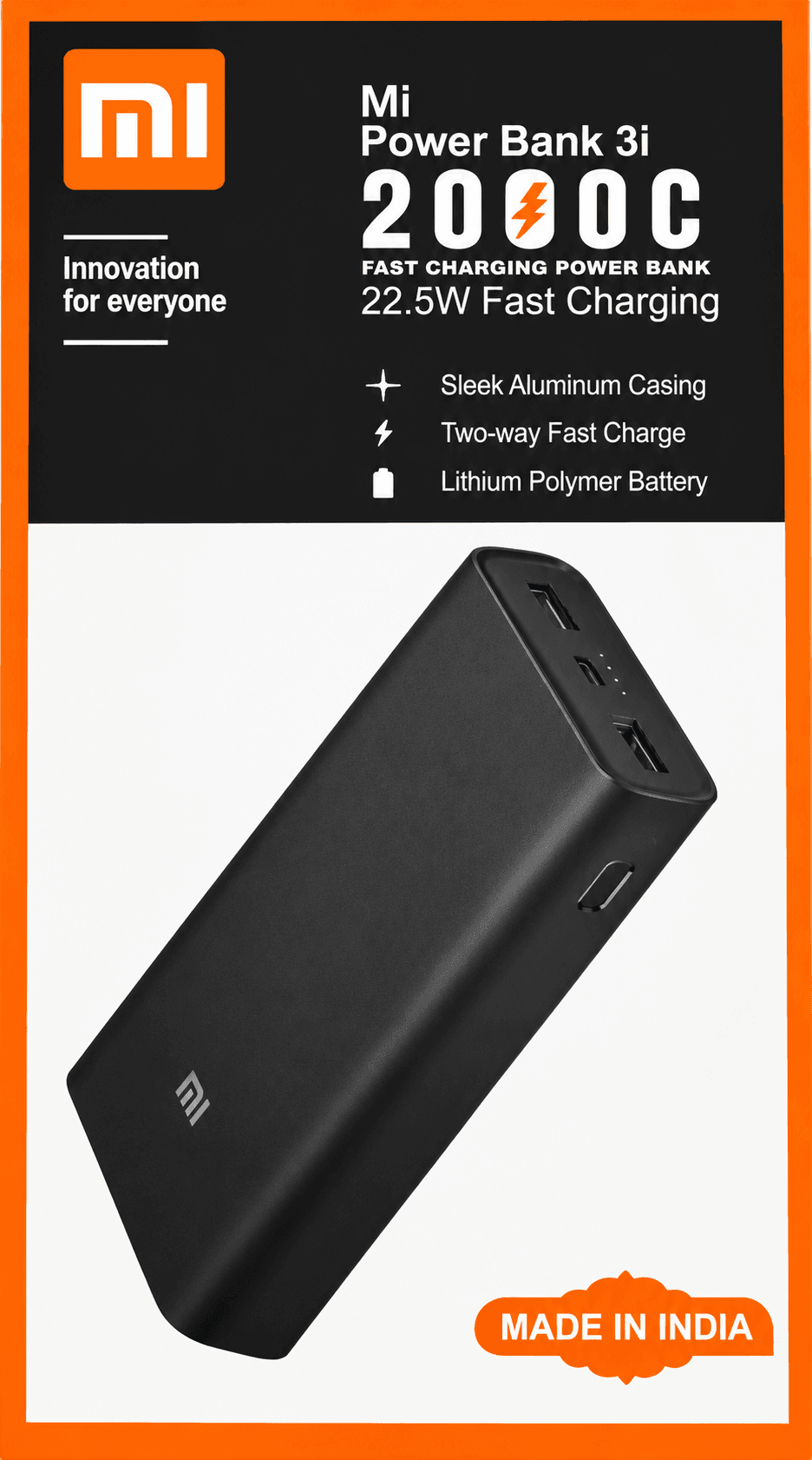 Mi Power Bank 3i 20000mAh