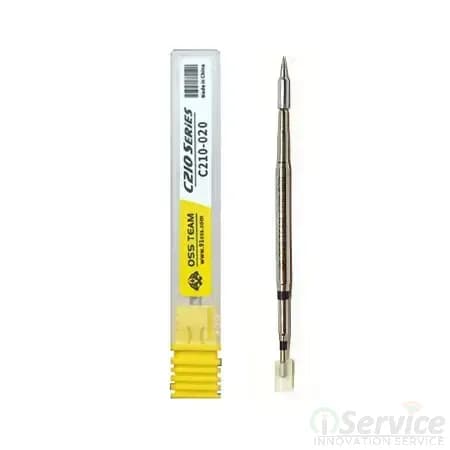 OSS TEAM C210 020 Series Straight Pointed Soldering Tip image 1