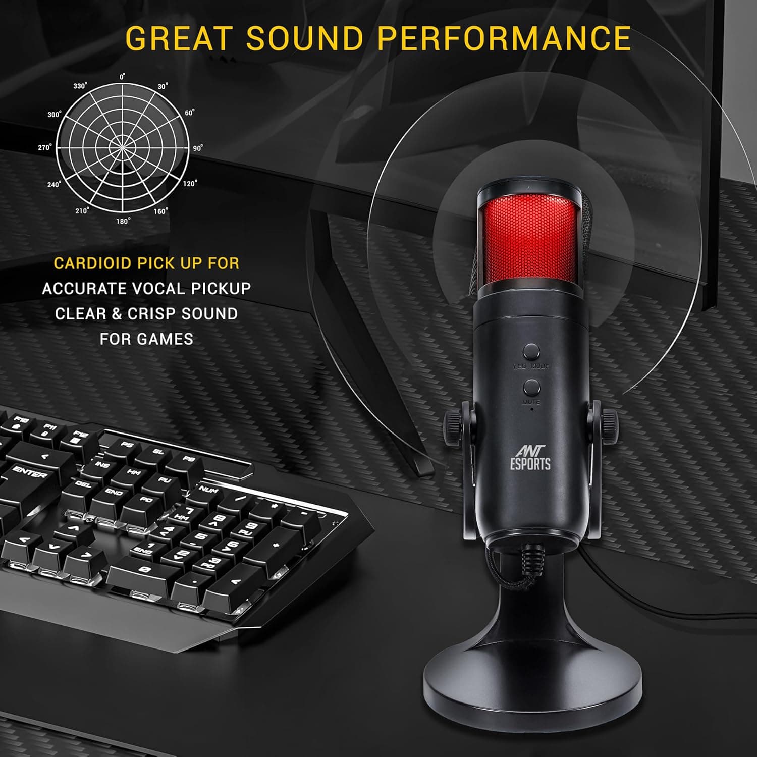 Ant Esports WENTE 220 USB Unidirectional Microphone image 3
