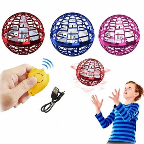USB Rechargeable Flying Orb Ball Toy With Remote
