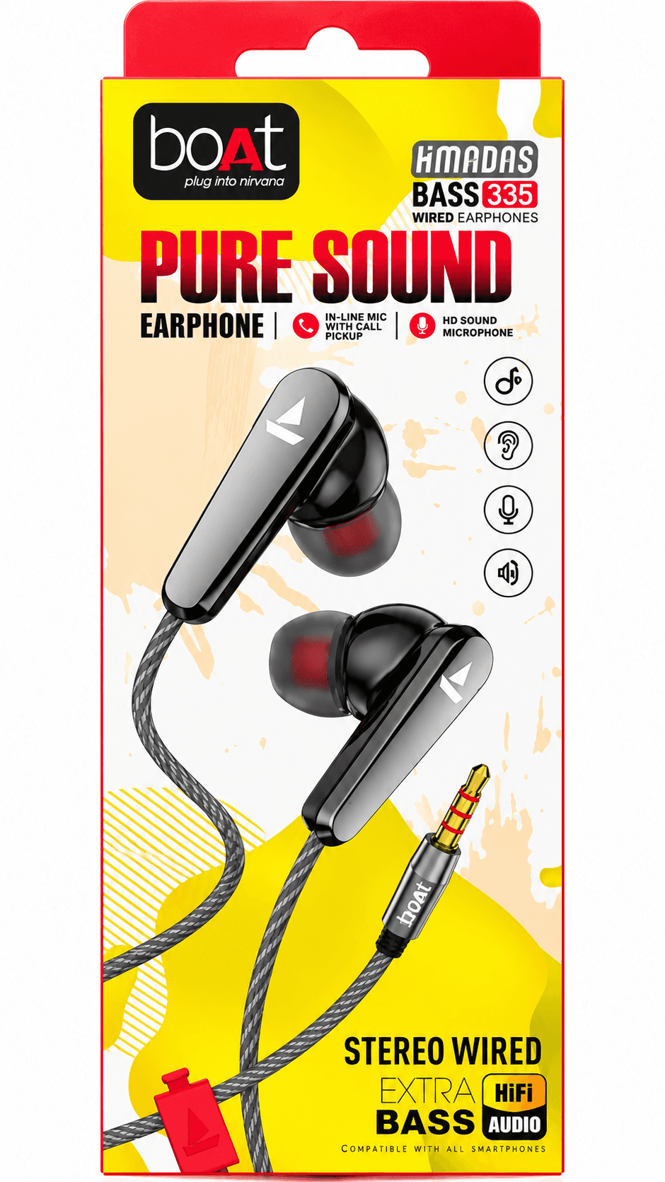 Bass 335 Stereo Wired Earphones