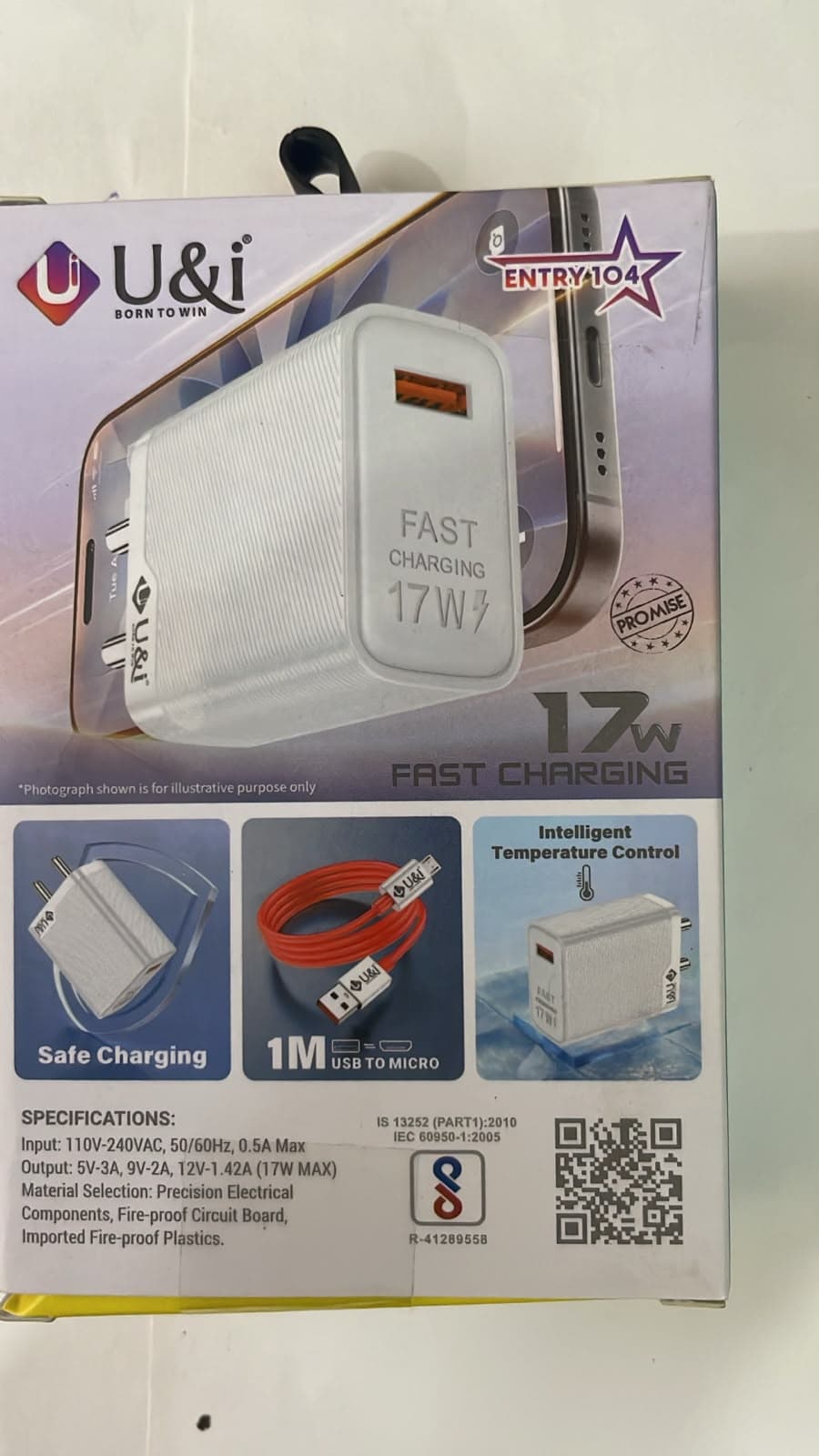 U&i Moddy Series 17W Fast Charger