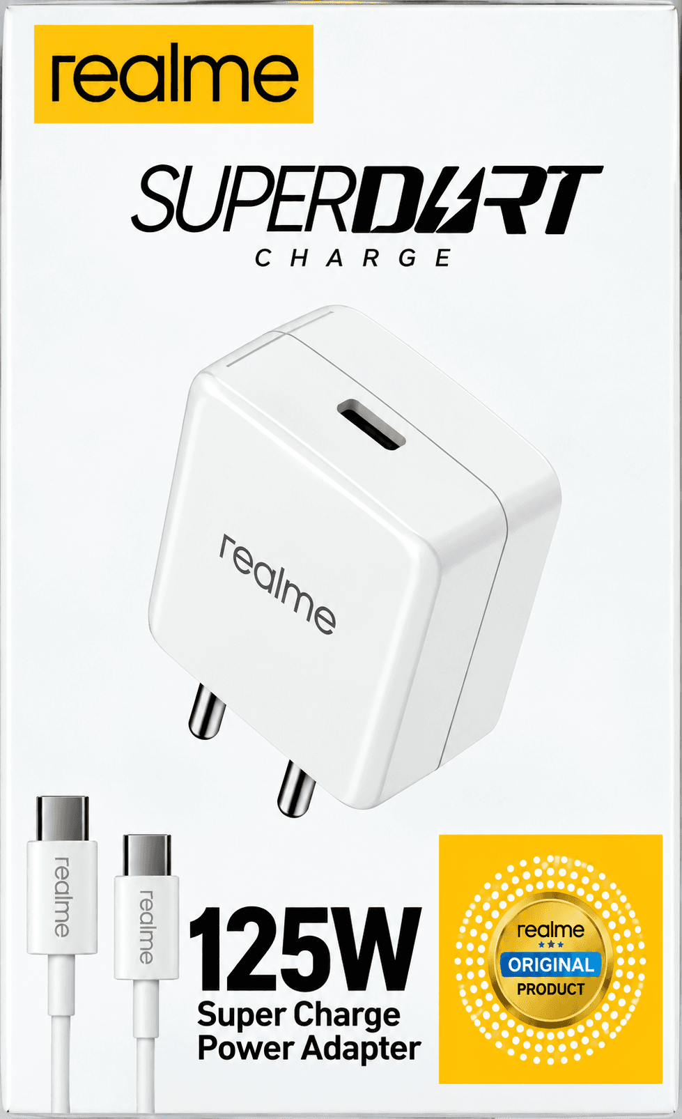 Realme SuperDart Charge 125W Power Adapter