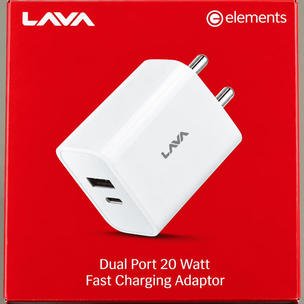 Lava Elements Dual Port 20W Fast Charging Adapter image 2