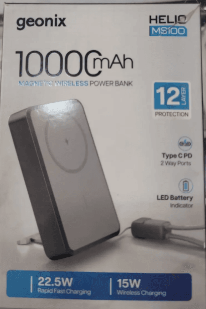 Geonix Helio MS100 Magnetic Wireless Power Bank