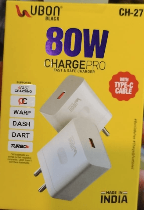 Ubon CH-27 Charge Pro 80W Fast & Safe Charger